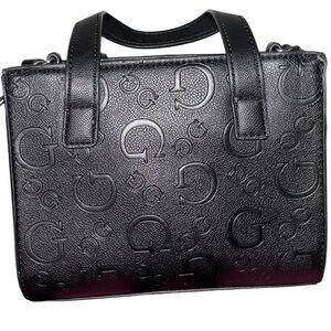 Authentic Guess Women's Black Holden Mini Tote Handbag Crossbody Bag